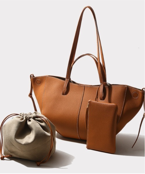 トートバッグ 「 NiiNa / ニーナ 」高品質牛革 大容量 2way フレンチ