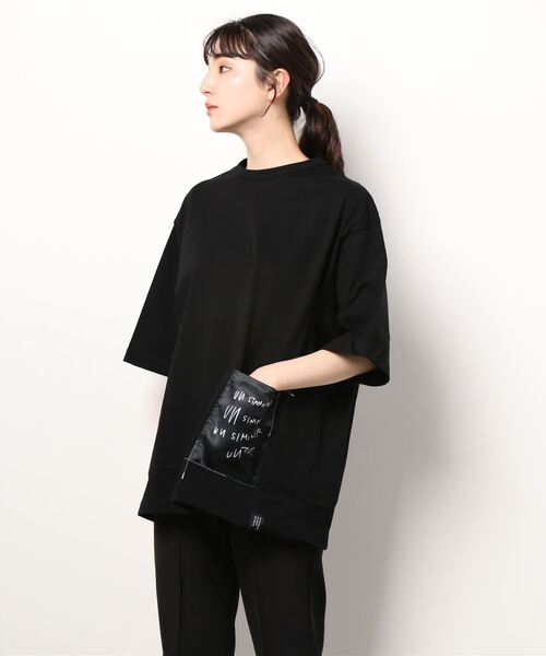 「UN3D.」 半袖Tシャツ 44 ブラック レディース