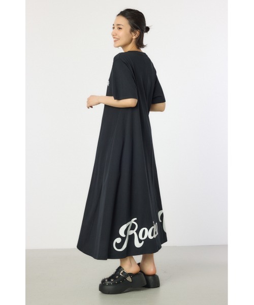 RODEO CROWNS WIDE BOWL ワンピース Vネックスクリプトロゴ