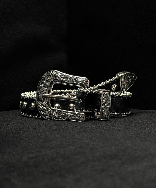 CALIFORNIA OUTFITTERS ベルト 5A18 ブラックレザー スリムベルト