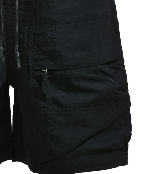 ハーフパンツ パンツ 「BREATH」NEWRICH BIG CARGO SHORTS / ナイロンブラック 「BR2 メンズ_9