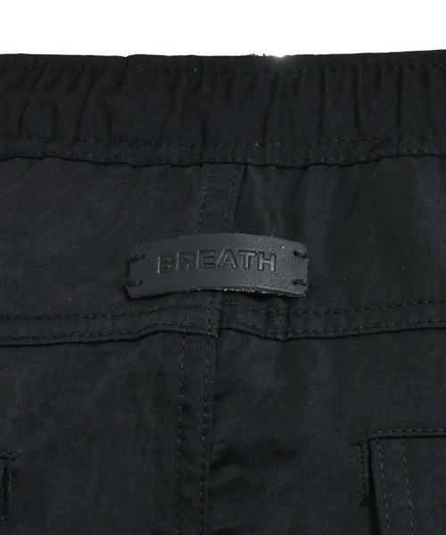 ハーフパンツ パンツ 「BREATH」NEWRICH BIG CARGO SHORTS / ナイロンブラック 「BR2 メンズ_7