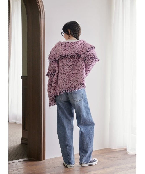 COEL（コエル） ツイードジャケット FREE ピンク レディース