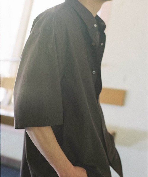 LIDNM　HICOUNT TWILL WASHER SHIRT HICOUNT WASHER TWILL H/S（シャツ/ブラウス）｜LIDNM（リドム