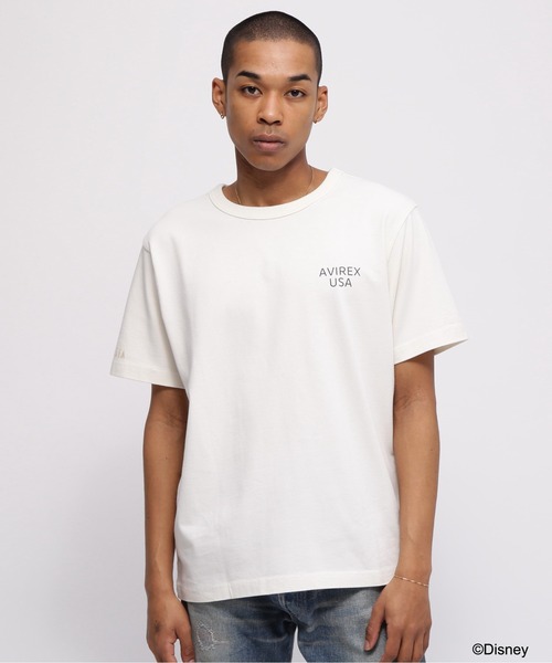 tシャツ 「Disney Collection」FANTASIA / MICKEY MOUSE / BROOM T-SHIRT / AVIREXWOM AVIREX｜《Disney Collection》FANTASIA / MICKEY MOUSE / L