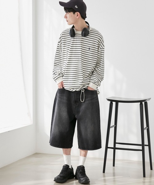 「U.S. POLO ASSN.」 長袖Tシャツ MEDIUM ブラック メンズ