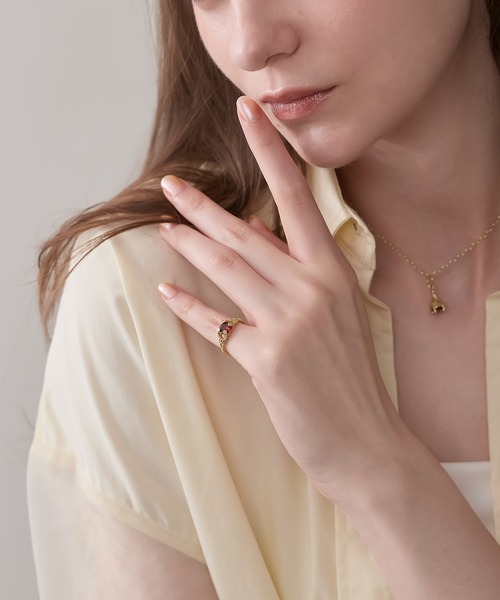 ☆NOJESS 10K ピーキーリング ピンクゴールド 3号 NOJESS 指輪 リング