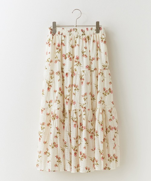 ROOP TOKYO スカート Floral Pattern Tiered Long Skirt / 小花柄