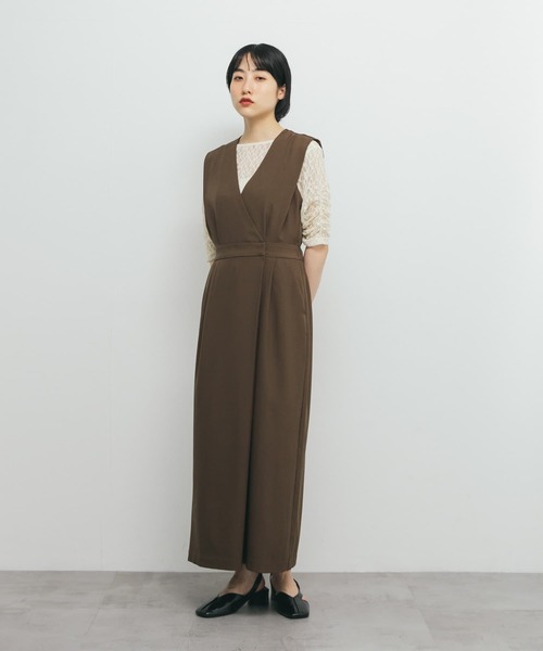【国内配送】セザンヌ カシュクール ラップスカート ワンピース KBF ワンピース カシュクールラップジャンパースカート