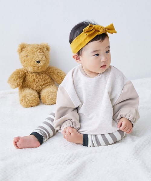 devirock（デビロック） ベビー服 ロンパース 綿100％ バイカラー