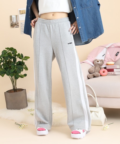NERDY ワイドパンツ スウェットパンツ ジャージ ボールドNY