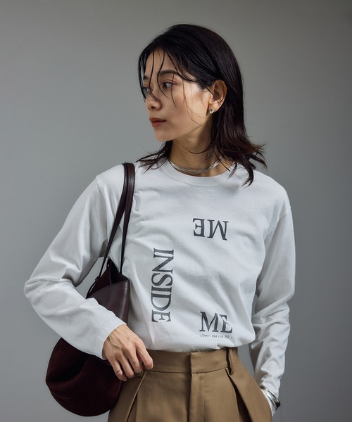 tシャツ Vintageライクin me プリントロングスリーブT / ロンT レディース