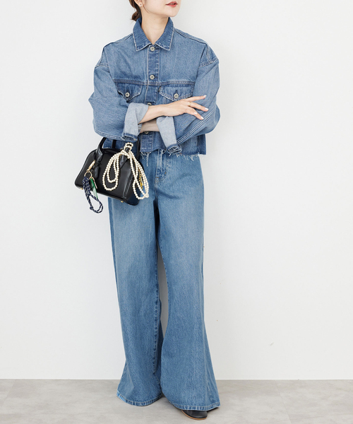 [新品] SLOBE IENA DENIM デニムジャケット LE DENIM ボクシートラッカーデニムジャケット（デニム