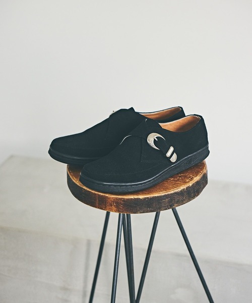 MANEBU（マネブ） シューズ 「MANEBU」スエードモンクストラップ