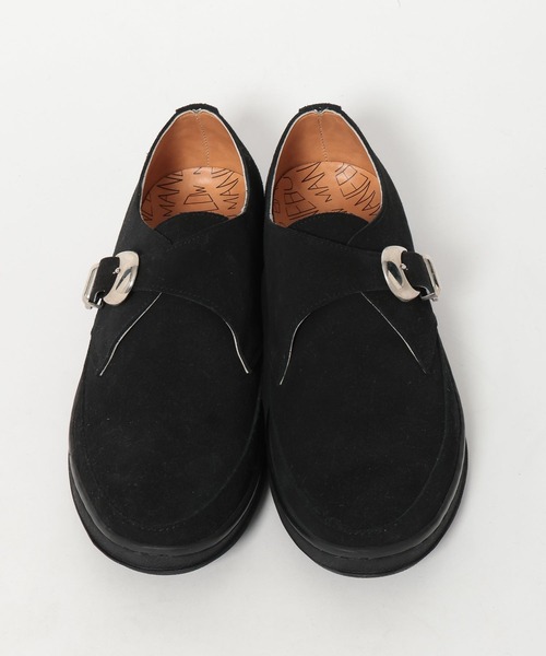 MANEBU（マネブ） シューズ 「MANEBU」スエードモンクストラップ