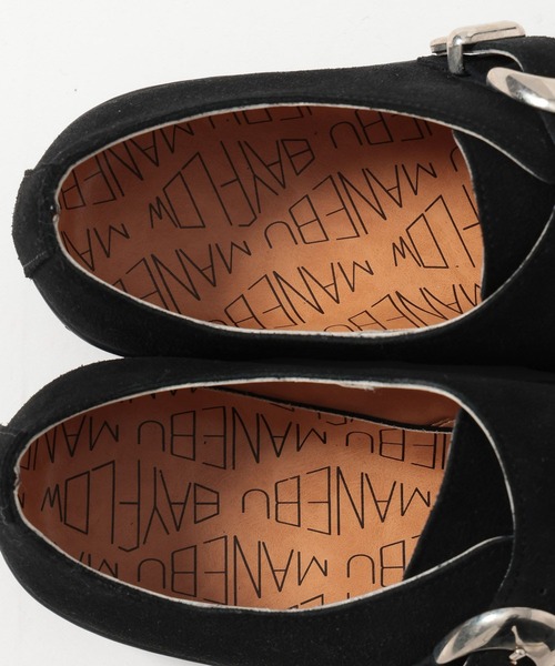 MANEBU（マネブ） シューズ 「MANEBU」スエードモンクストラップ