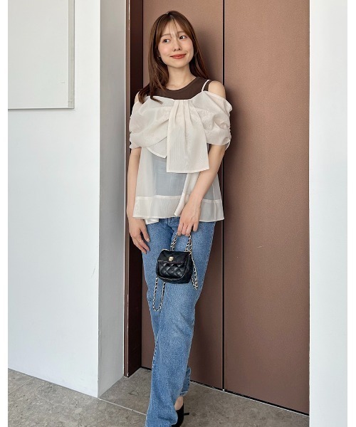 snidel♡レディライクブラウス着画 SNIDEL 2022 AUTUMN COLLECTION 】レディライクなシャツやワンピ