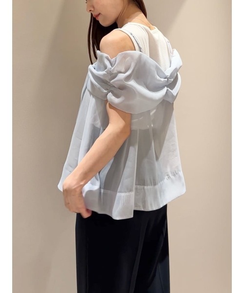 SNIDEL（スナイデル） tシャツ デザインブラウスSETノースリカットソー