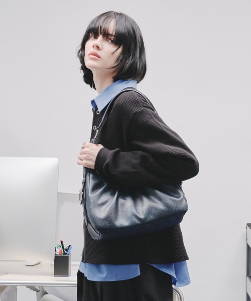  ◆Glossy velvetノーテッド ミニバッグ カバーミニショルダーバッグ｜PORCO ROSSO