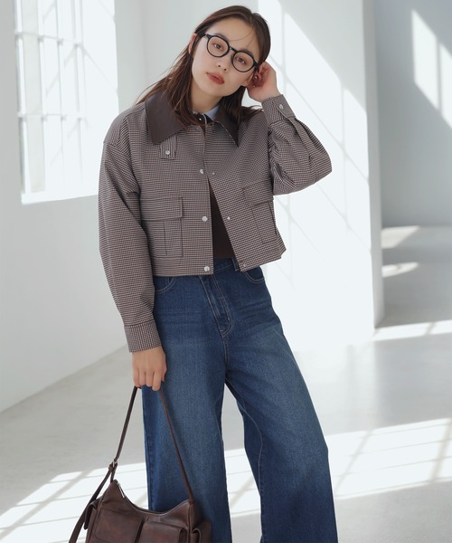 VIS（ビス） カバーオール ショートカバーオールジャケット レディース