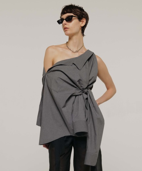 JOSE MOON ブラウス シャツ OPEN COLLAR OVER SHIRT/オープン