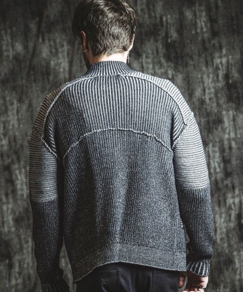 NO ID.（ノーアイディー） セーター ニット 「NO ID.」Bikers Knit Zip