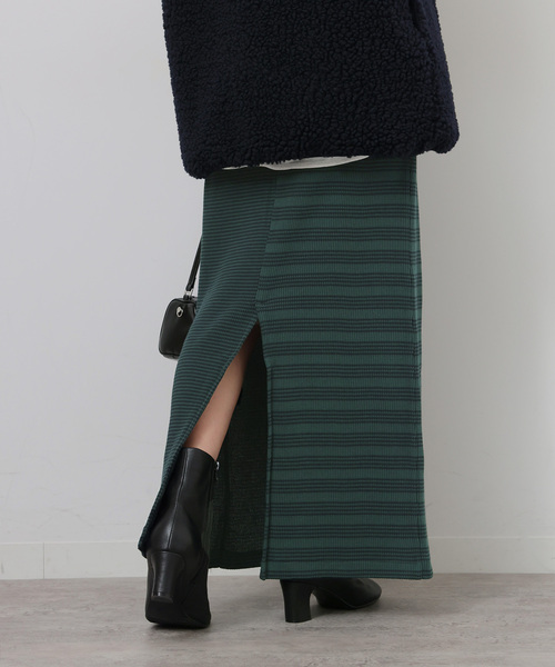 【未使用】Rie Miller＊リエミラー 24AW／ツイード風ニットスカート Robert P. Miller（ロバート・ピー・ミラー） スカート 別注「MILLER