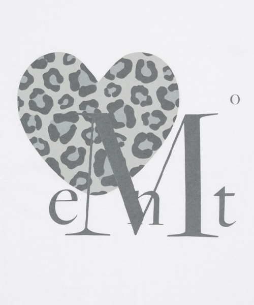 MUCENT（ムセント） tシャツ SIERRA LEOPARD HEART HALF T レディース