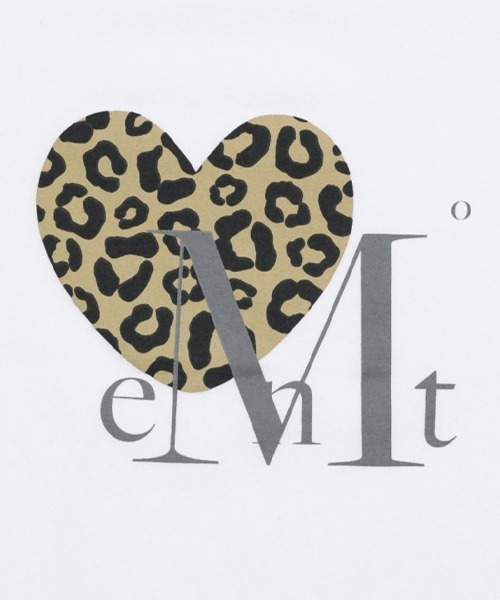 MUCENT（ムセント） tシャツ SIERRA LEOPARD HEART HALF T レディース