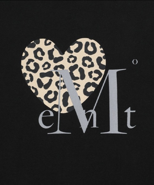 MUCENT（ムセント） tシャツ SIERRA LEOPARD HEART HALF T レディース