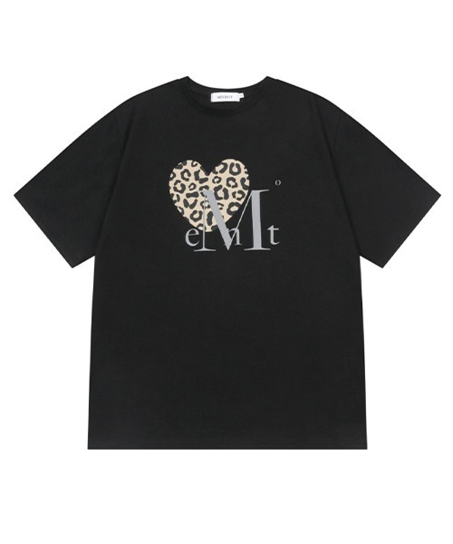 MUCENT（ムセント） tシャツ SIERRA LEOPARD HEART HALF T レディース
