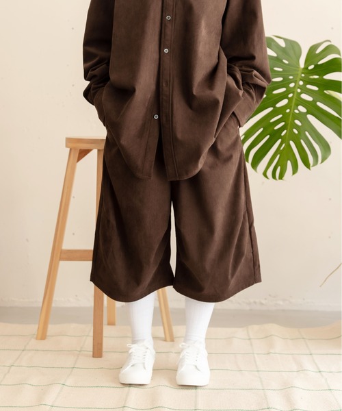 bashful base Oriental ワイドパンツ ハーフパンツ パンツ 短パン