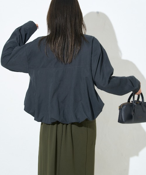 ブラウス シャツ バルーンヘム クロップドシャツ レディース | TRIANGLE PALETTE | 09