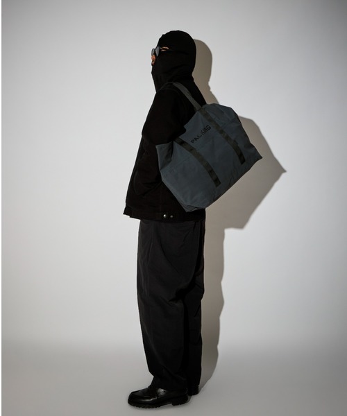 PACKING(パッキング) トートバッグ BLACK REFLECTIVE TOTE メンズ PACKING(パッキング) トートバッグ BLACK REFLECTIVE TOTE メンズ