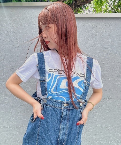 「L.H.P」 半袖Tシャツ M ホワイト レディース_画像4