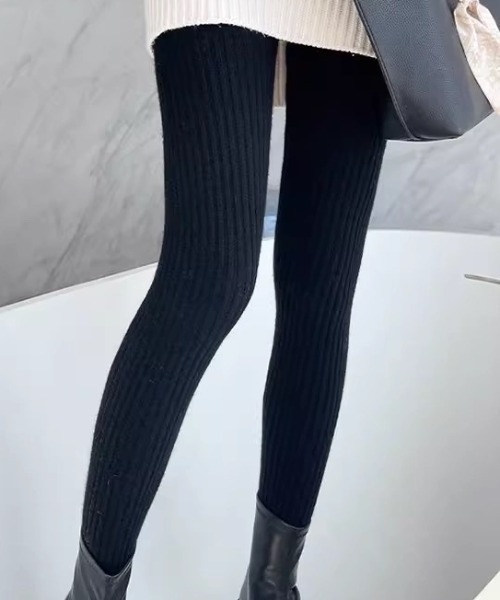 ampm（エーエムピーエム） パンツ リブニットレギンス／スパッツ