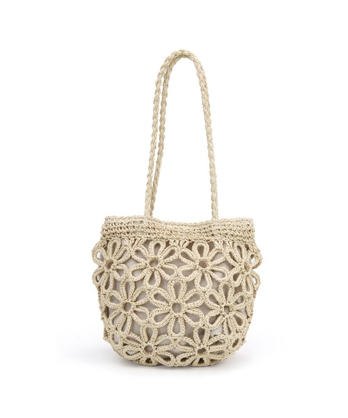 「MIAN 」 かごバッグ FREE ライトグリーン レディース_画像4