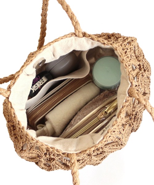 「MIAN 」 かごバッグ FREE ライトグリーン レディース_画像9