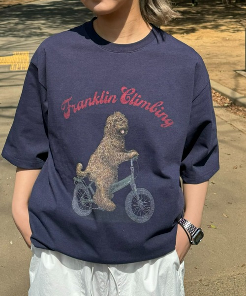 「Franklin Climbing」 半袖Tシャツ X-LARGE ネイビー メンズ_画像8