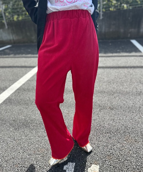 mi via loca パンツ Vintageライク BACKハートポケット コーデュロイ