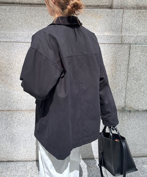 I-SOOK（アイスー） ブルゾン アウター ステンカラーコットン