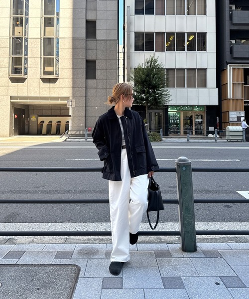 I-SOOK（アイスー） ブルゾン アウター ステンカラーコットン