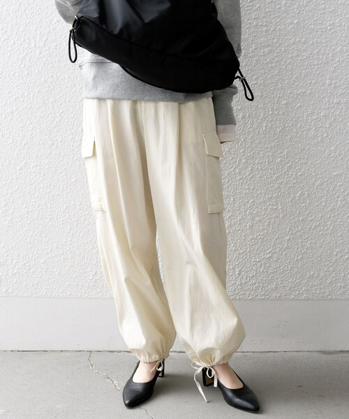 「SHIPS any」 カーゴパンツ 36 ピンク レディース_画像3