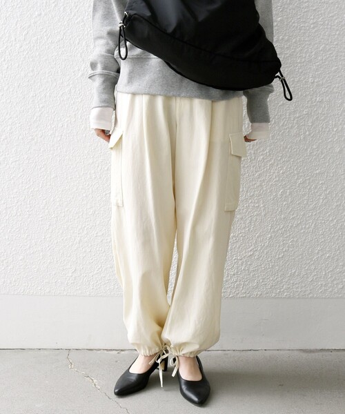 「SHIPS any」 カーゴパンツ 36 ピンク レディース_画像7