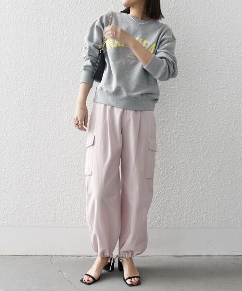 「SHIPS any」 カーゴパンツ 36 ピンク レディース_画像9