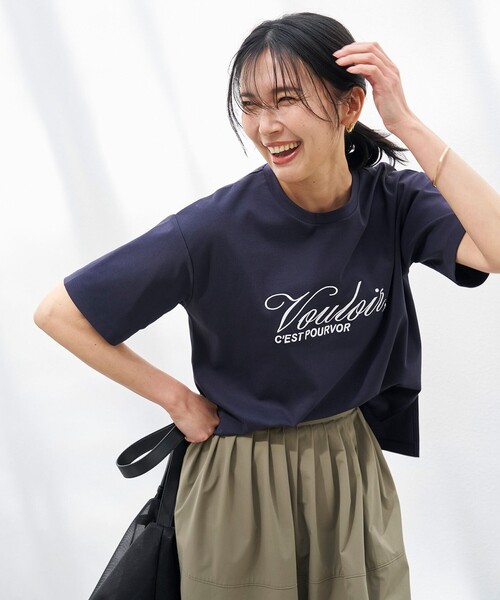「UNFILO」 半袖Tシャツ MEDIUM ブラウン レディース_画像5