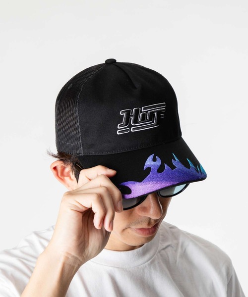 HUF（ハフ） キャップ 帽子 HUF EXHAUST TRUCKER エグゾースト