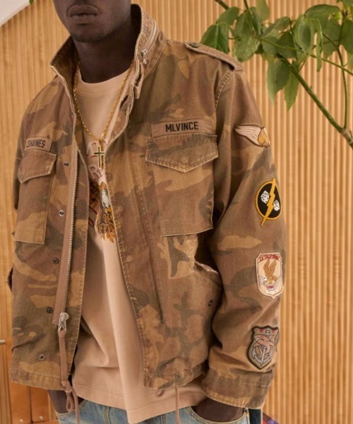 STYLISE ダウンジャケット ダウン 「MLVINCE」M-65 JACKET / カモ