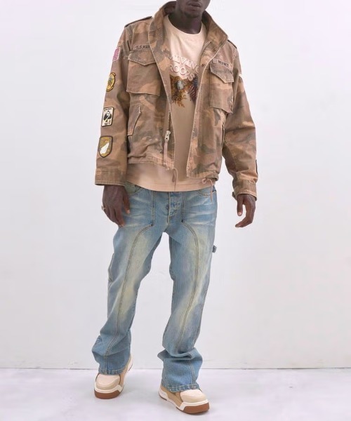 STYLISE ダウンジャケット ダウン 「MLVINCE」M-65 JACKET / カモ