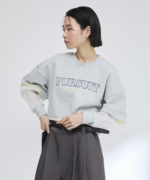 「Firsthand」 スウェットカットソー FREE グレー レディース_画像4